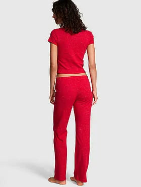 Pointelle Tee & Pajama Pant Set