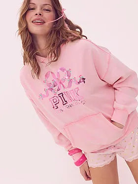 PINK x LoveShackFancy Oversized Hoodie