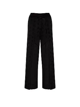 Beachwear Eyelet Wide-Leg Pant