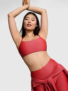 Iridescent Square-Neck Sports Bra