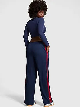 Mesh Wide-Leg Pants