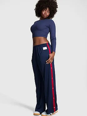 Mesh Wide-Leg Pants