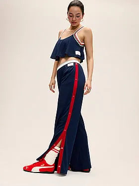 Mesh Wide-Leg Pants