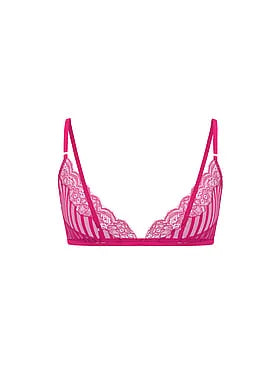 Tease Sheer Stripe Triangle Bralette