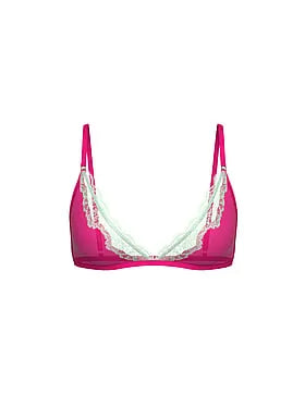 Tease Sheer Shimmer Triangle Bralette