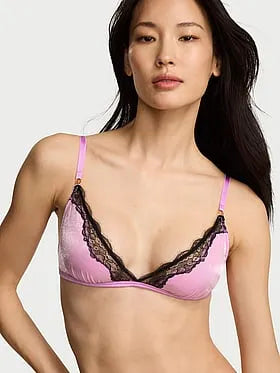 Tease Sheer Shimmer Triangle Bralette