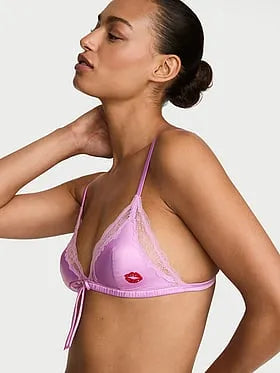 Tease Satin Kiss Triangle Bralette