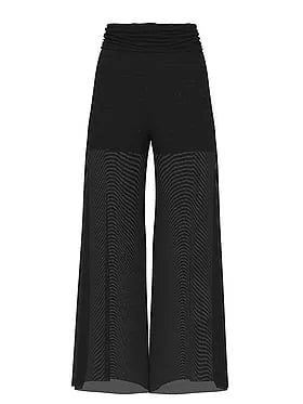 Beachwear Mesh Foldover Pants