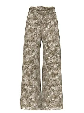 Beachwear Mesh Foldover Pants