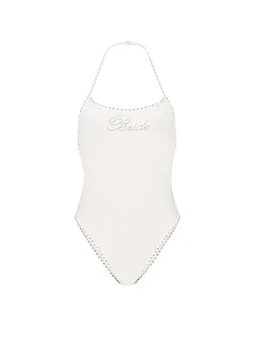 Bridal Bling Halter One-Piece Swimsuit