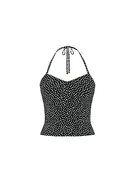 Essential Scoop Halter Tankini Top
