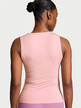 VSX Drapey Knit Ruched Tank Top