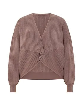 Twist Rib Knit Crop Sweater