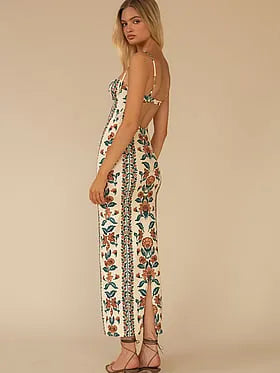 Petal Maxi Slip Dress