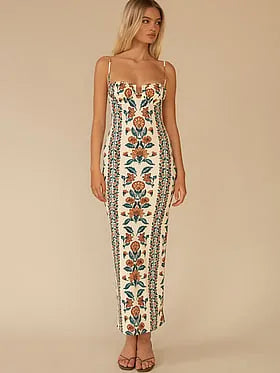 Petal Maxi Slip Dress