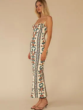 Petal Maxi Slip Dress