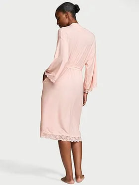 SoSoftâ¢ Modal Lace-Trim Robe