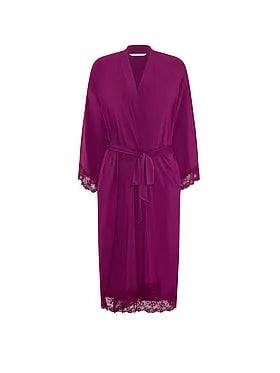 SoSoftâ¢ Modal Lace-Trim Robe
