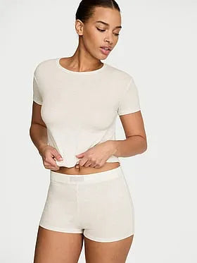 SoSoftâ¢ Modal Ribbed Tee & Shortie Set