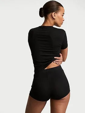 SoSoftâ¢ Modal Ribbed Tee & Shortie Set