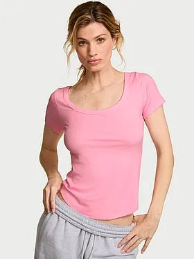 VS Iconic Rib Scoop Tee