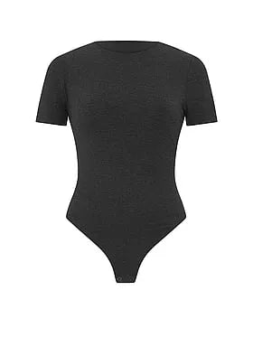 Shapewear by Victoria Smoothing Rib Tee Bodysuit