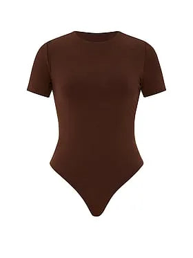 Shapewear by Victoria Smoothing Rib Tee Bodysuit