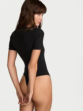 Shapewear by Victoria Smoothing Rib Tee Bodysuit