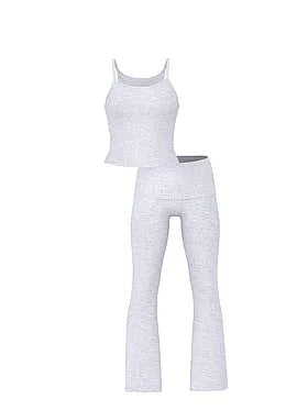 SoSoftâ¢ Modal Wide-Rib Tank & Foldover Pants Set