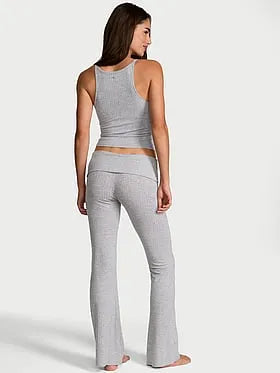 SoSoftâ¢ Modal Wide-Rib Tank & Foldover Pants Set