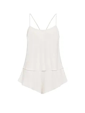 Satin Open-Back Cami & Shorts Set