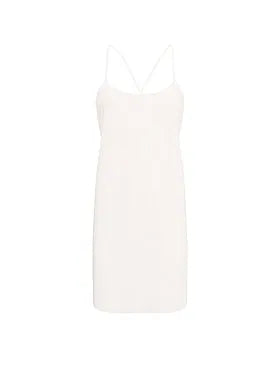 Satin Open-Back Slip Dress