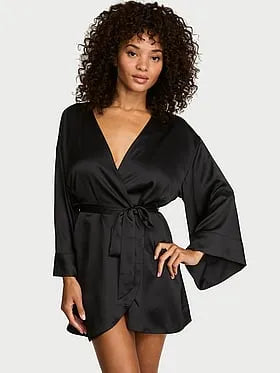 Satin Short Robe