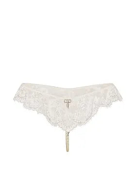 Lace Flutter Pearl Strand Thong