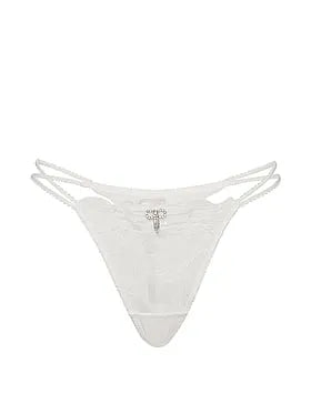 Frou Frou Embroidery Strappy V-String Panty