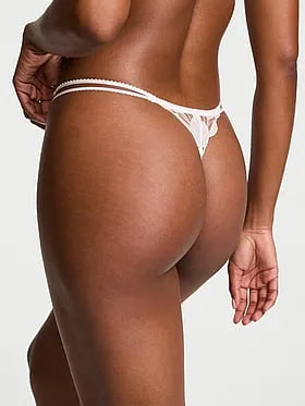 Frou Frou Embroidery Strappy V-String Panty