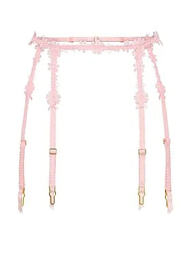 Blossom Embroidery Garter Belt