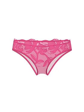 Pop Floral Embroidery Thong Panty