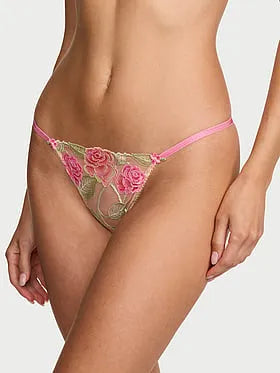 Sweet Melody Embroidery V-String Panty