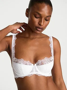 Rose Lace Uplift Balconette Bra