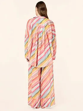 Sophie Stripe Full-Length Cotton PJ Set