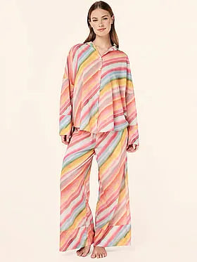 Sophie Stripe Full-Length Cotton PJ Set