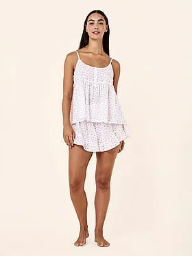 Swiss Dot Cami Boxer PJ Set