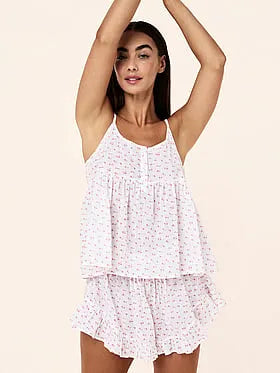 Swiss Dot Cami Boxer PJ Set