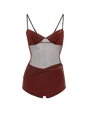 Sheer Reveal Modal & Mesh Cami Set