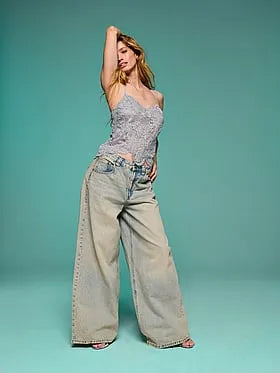 Lace Scallop-Hem Cami