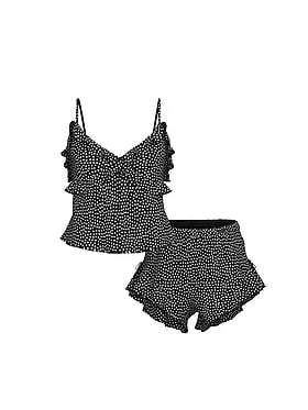 Chiffon Polka Dot Flutter Cami Set