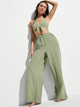 Beachwear Linen Pants