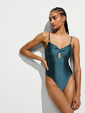 Glam Rings Twist One-Piece Swimsuit