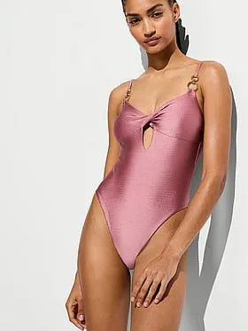 Glam Rings Twist One-Piece Swimsuit